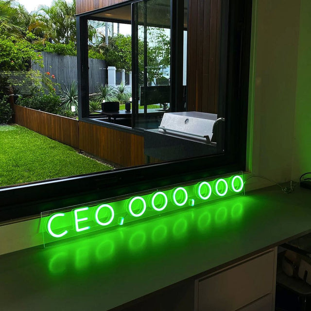 CEO light up sign