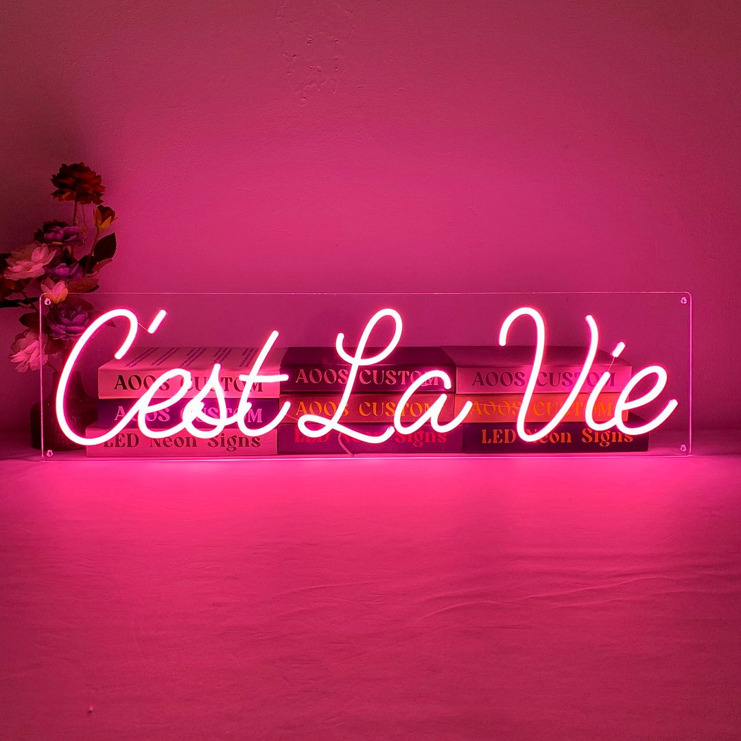 C'est La Vie French Neon Sign