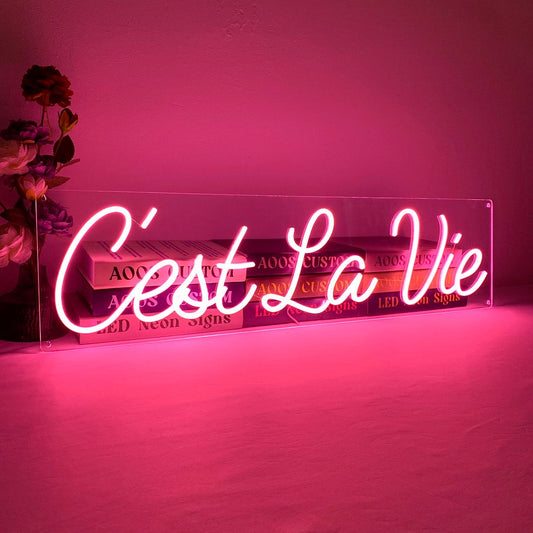 C'est La Vie French Neon Sign