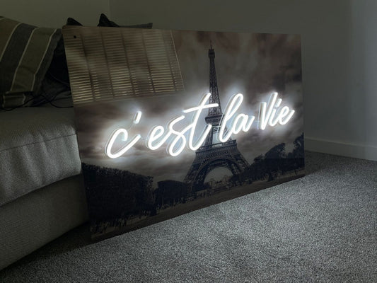 C'est La Vie French Neon Sign