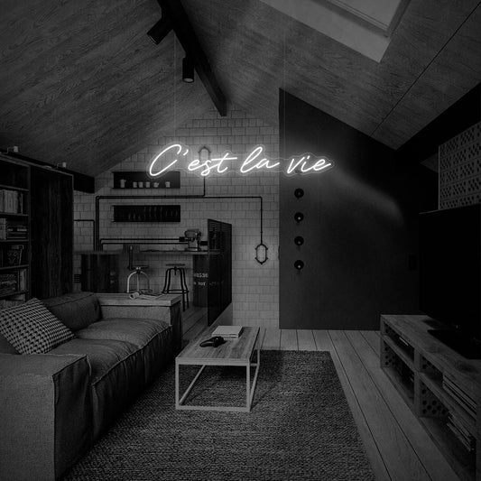 C'est La Vie Neon Sign