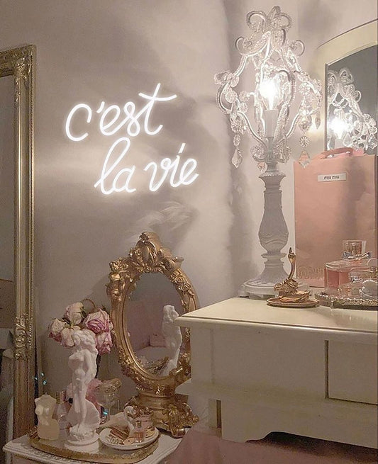 C'est La Vie French Neon Sign