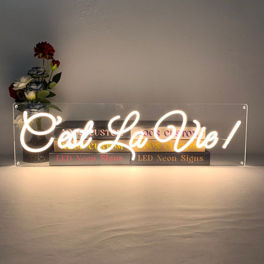 C'est La Vie! French Neon Sign