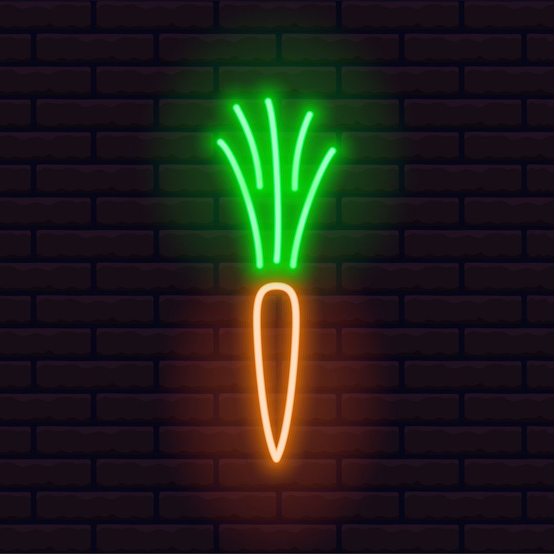 Carrot Neon Sign