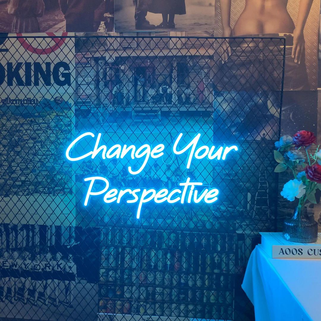 Change Your Perspective Neon Sign
