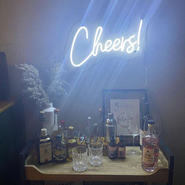 Cheers LED Neon Sign for Man Cave light up sign