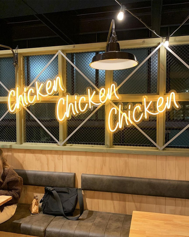 Chicken Chicken Chicken LED Neon Sign light up sign