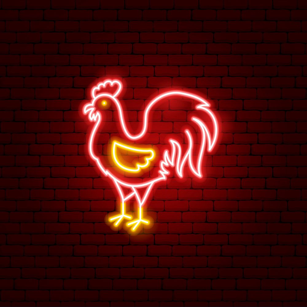 Chicken Chinese Zodiac Neon Sign