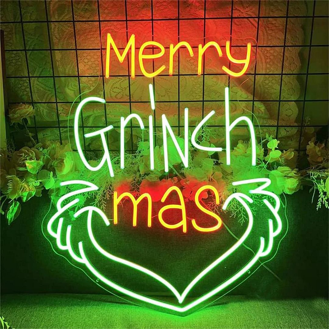 Christmas Grinch Neon Sign