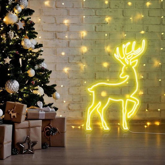 Christmas Reindeer Neon Sign