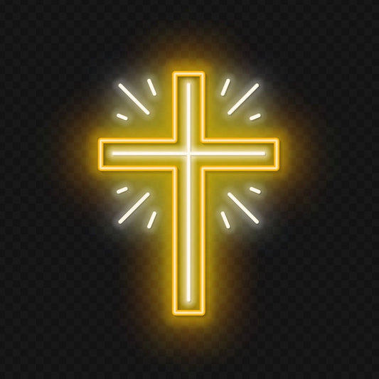 Church Cross Neon Sign