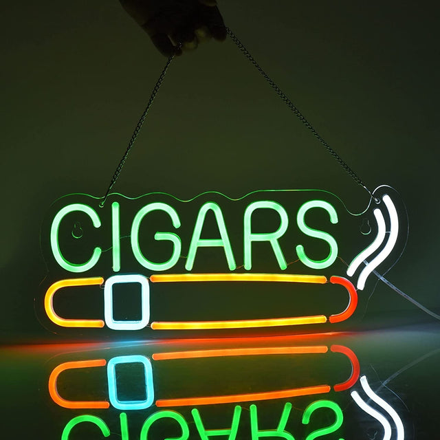 Cigars LED Neon Sign for Bar light up sign