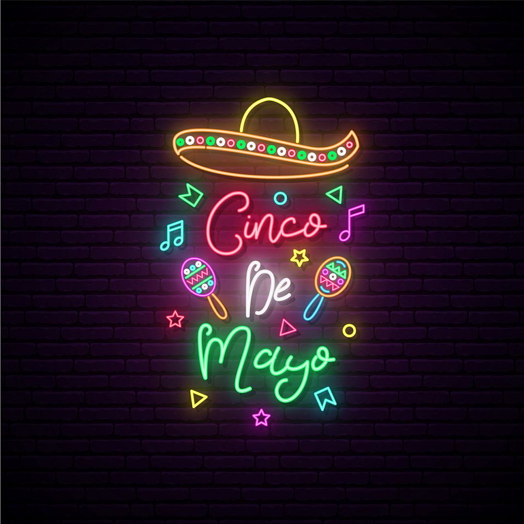 Cinco De Mayo Mexico Greeting Neon Sign