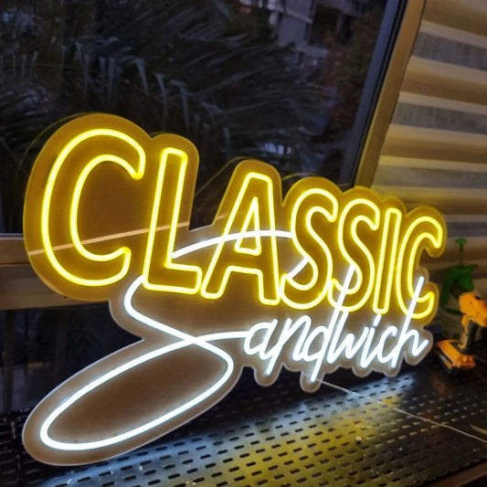 Classic Sandwich Neon Sign