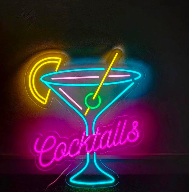 Cocktails Bar LED Neon Sign light up sign
