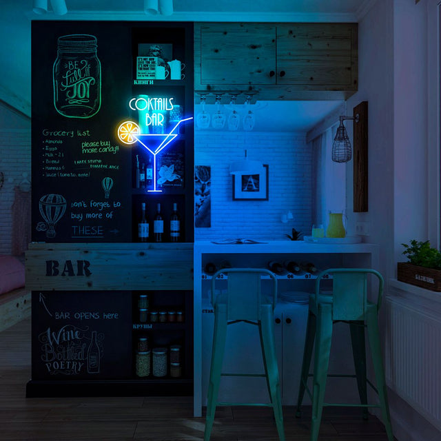 Cocktails Bar LED Neon Sign for Man Cave light up sign