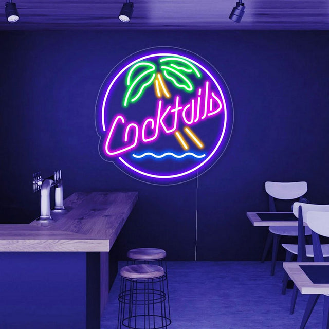 Cocktails Bar LED Neon Sign light up sign