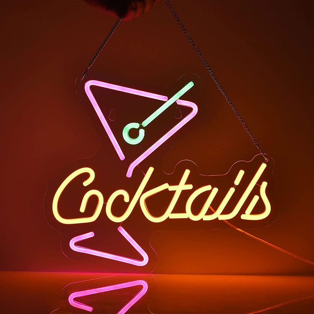 Cocktails Bar LED Neon Sign light up sign