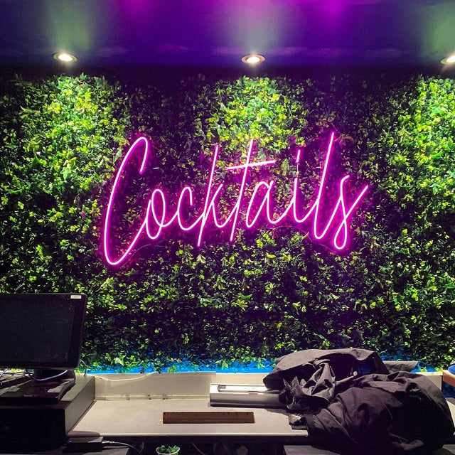 Cocktails Bar LED Neon Sign for Party light up sign