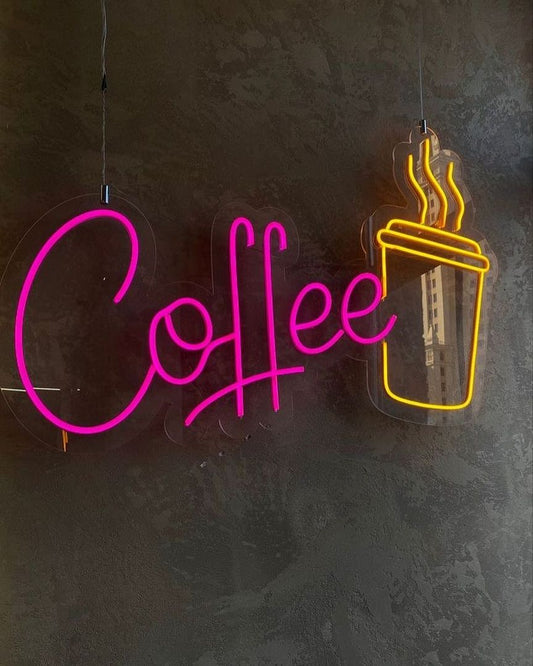 Coffee Cup Neon Sign