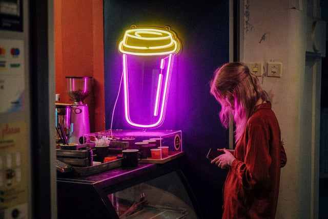 Coffee Cup LED Neon Sign light up sign
