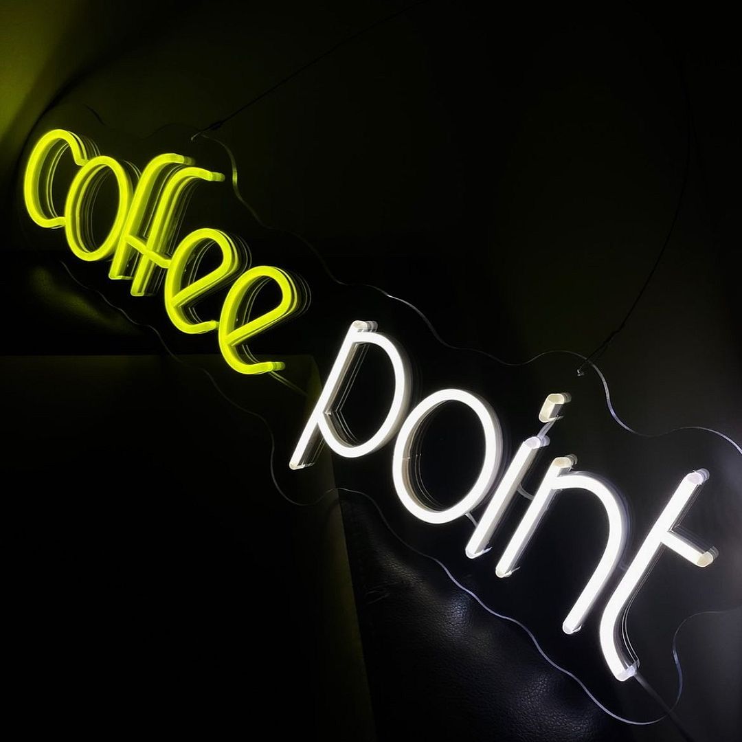 Coffee Point Neon Sign