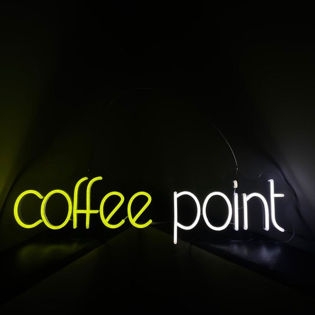 Coffee Point Neon Sign