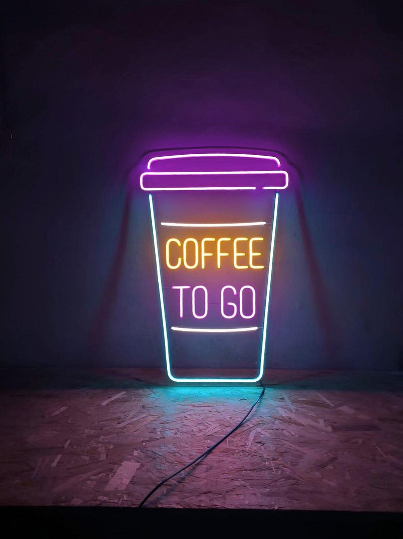 Coffee to Go Neon Sign