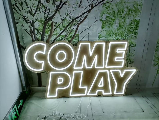Come Play Neon Sign