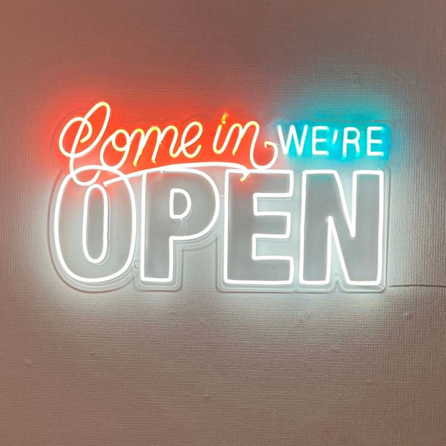 Come in We're Open LED Neon Sign light up sign