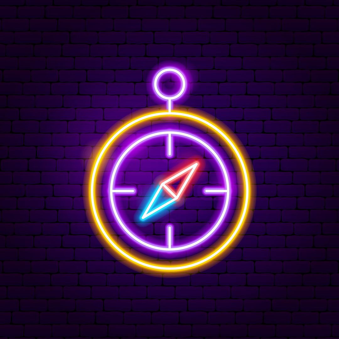 Compass Neon Sign