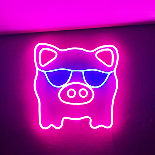 Cool Pig Neon Sign