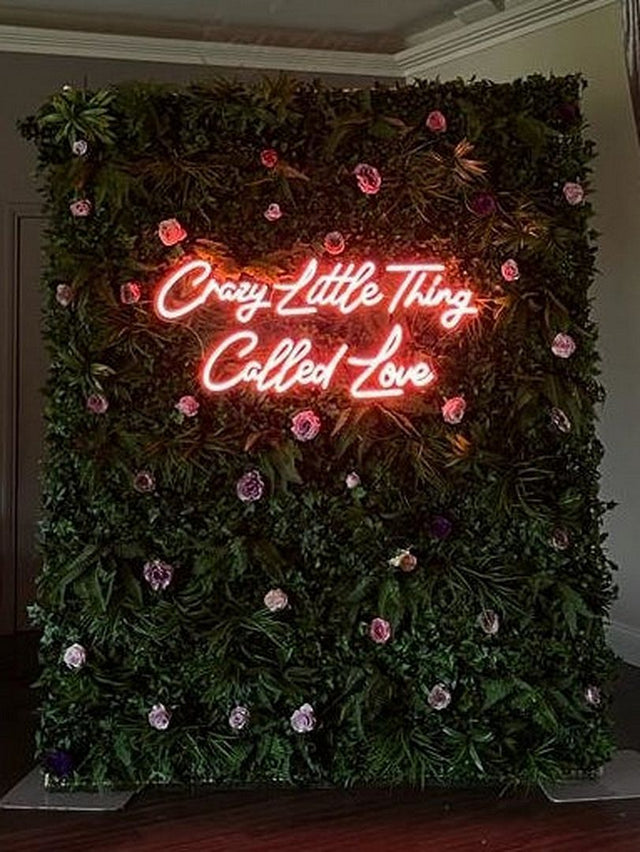 Crazy Little Thing Called Love LED Neon Sign for Wedding light up sign