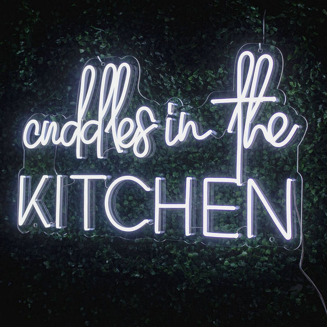 Cuddles in The Kitchen LED Neon Sign for Business light up sign