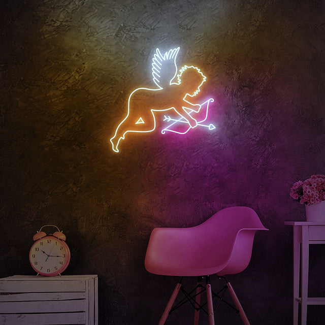Cupid's Bow and Arrow LED Neon Sign light up sign