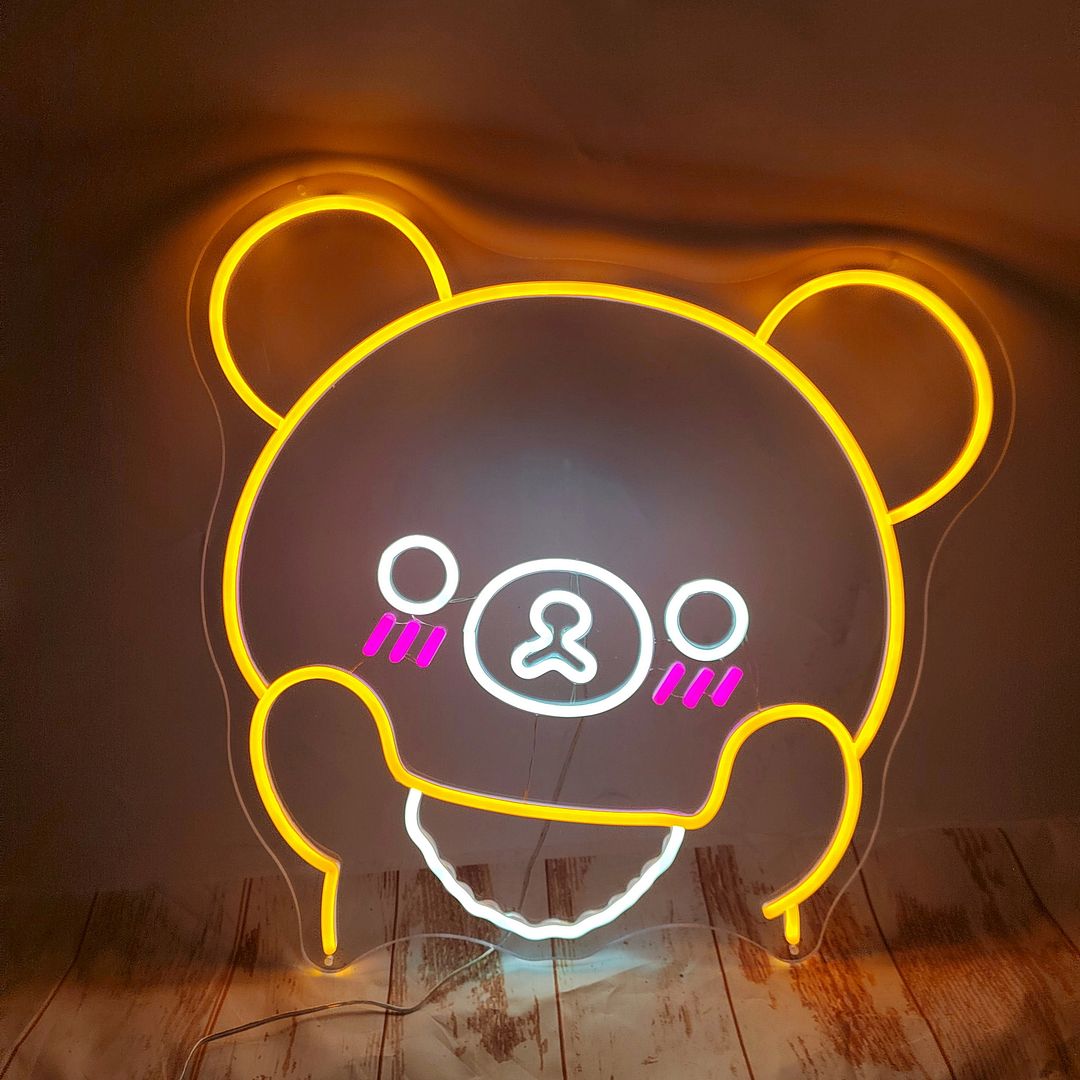Cute Animal Bear Neon Sign