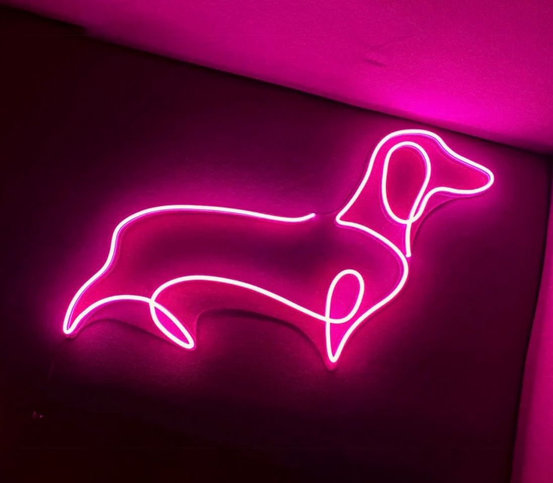 Dachshund Dog Neon Sign