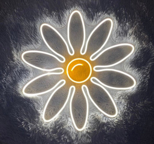 Daisy Flower Neon Sign