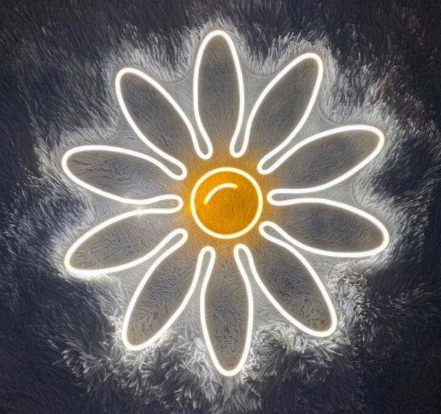 Daisy Flower LED Neon Sign for Salon light up sign