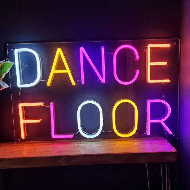 Dance Floor LED Neon Sign for Bar light up sign