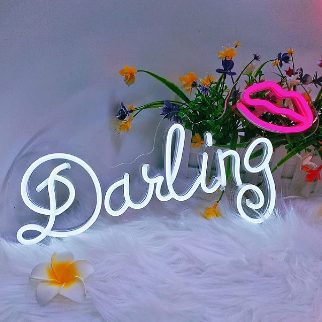 Darling LED Neon Sign for Wedding light up sign