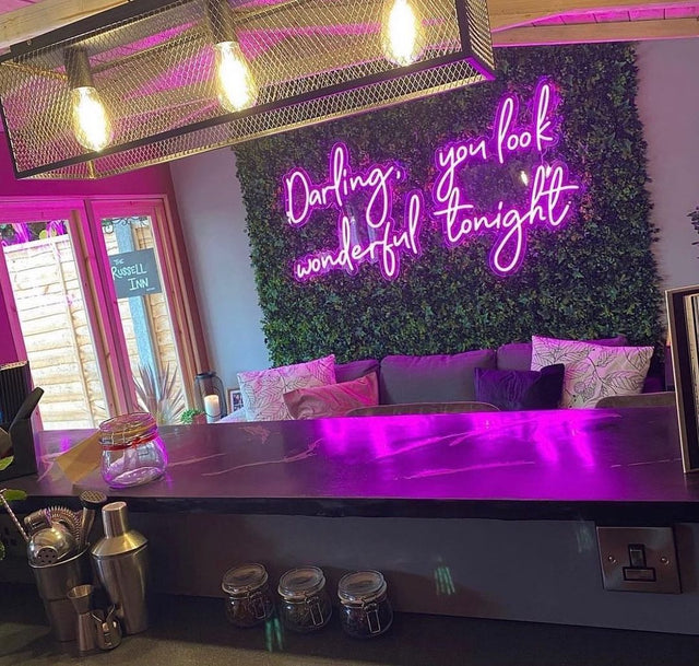 Darling You Look Wonderful Tonight LED Neon Sign light up sign