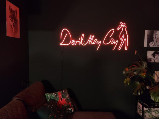 Devil May Cry Game Room Neon Sign