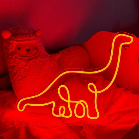 Dinosaur Neon Signs, Neon Lights, LED Neon Signs for Room, Bars Light Up Signs, Cool Neon Light Signs, Neon Wall Lights