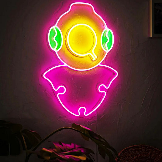 Diver Neon Wall Art Neon Sign