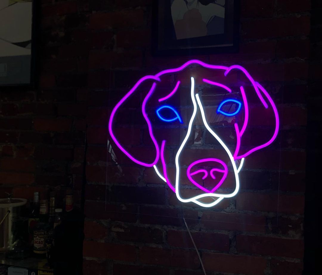 Dog Face Neon Sign