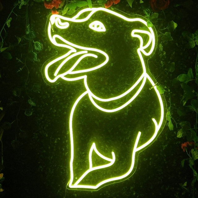 Dog LED Neon Sign for Storefront light up sign