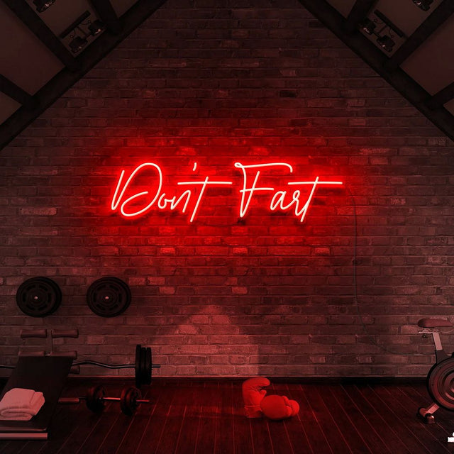Don't Fart LED Neon Sign for Storefront light up sign