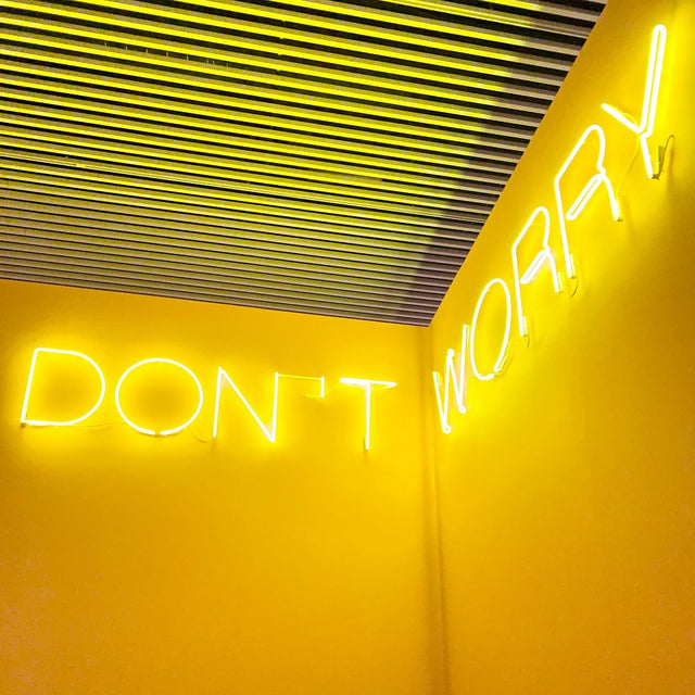 Don't Worry LED Neon Sign for Man Cave light up sign