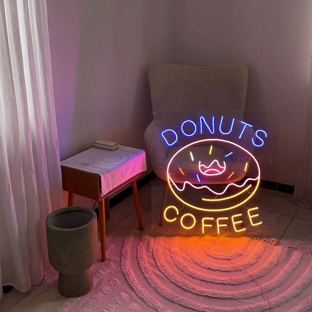 Donuts Coffee Neon Sign